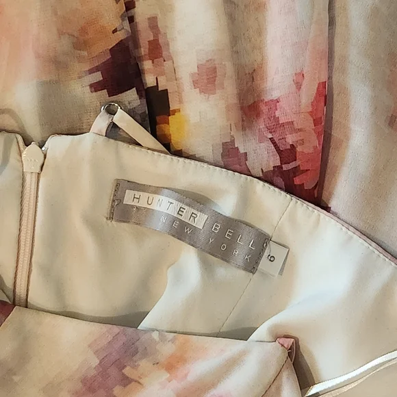 HUNTER BELL New York Maxi Gown Dress - Multicolor Watercolor Print - Picture 5 of 8